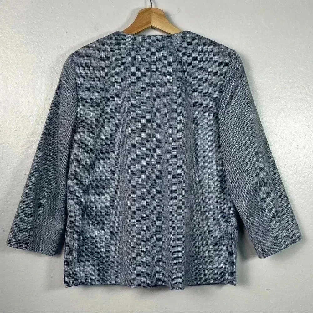 Piazza Sempione Size Italy 42 (US Small) Blue Women's Blazer - Picture 8 of 10